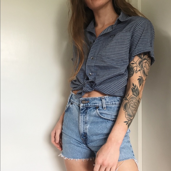 Hurley Tops - Hurley boyfriend button-down